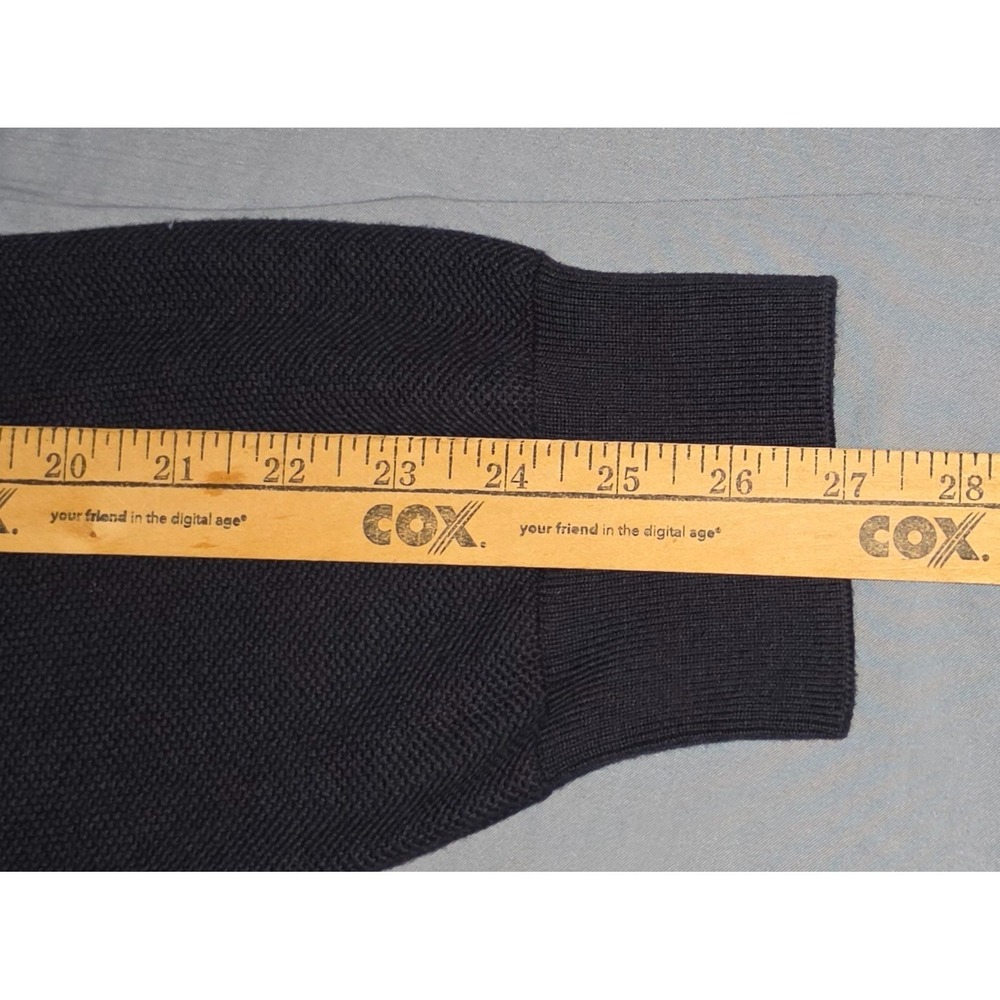 POLO RALPH LAUREN Quarter-Zip‎ Mesh-Knit Sweater Men's Size 2XL Navy - Picture 8 of 8